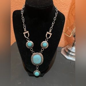 New Turquoise and silver necklace